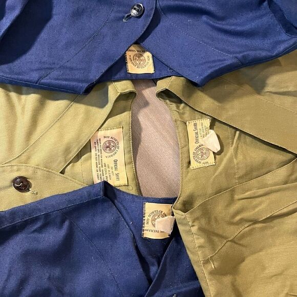 Boy Scouts of America Lot of 4 and Brass Belt Shirts Kids Small - Picture 7 of 9